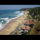 Varkala Beach von Süden gesehen